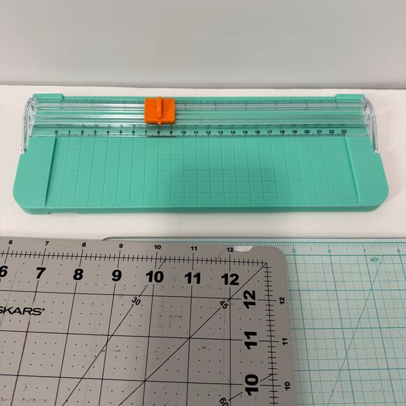 Crafting Lot Two Cutting Boards Paper Cutter Mixed Stickers - Picture 4 of 9